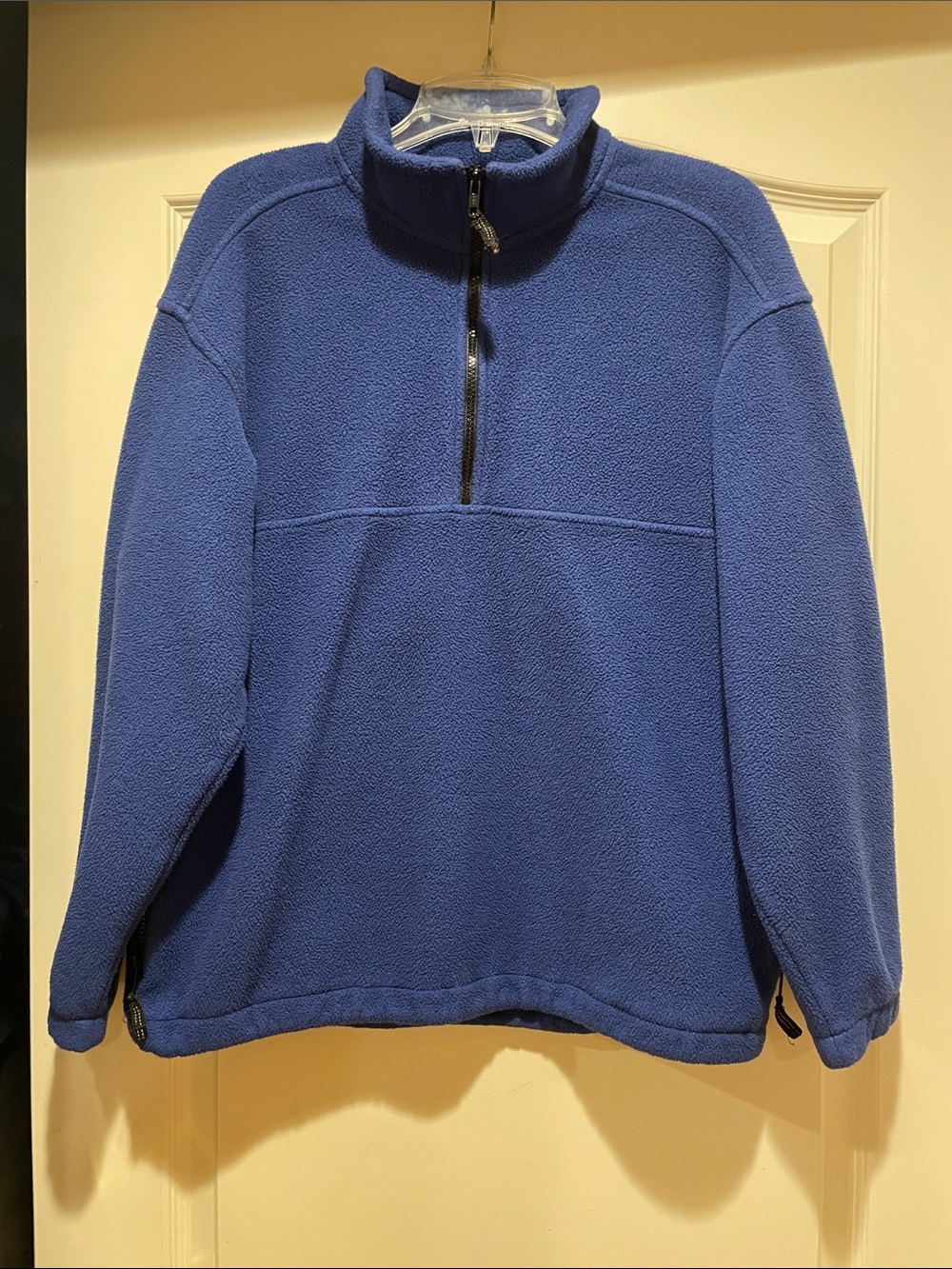 Eddie Bauer Men's Royal Blue Half-Zip Fleece Pullover